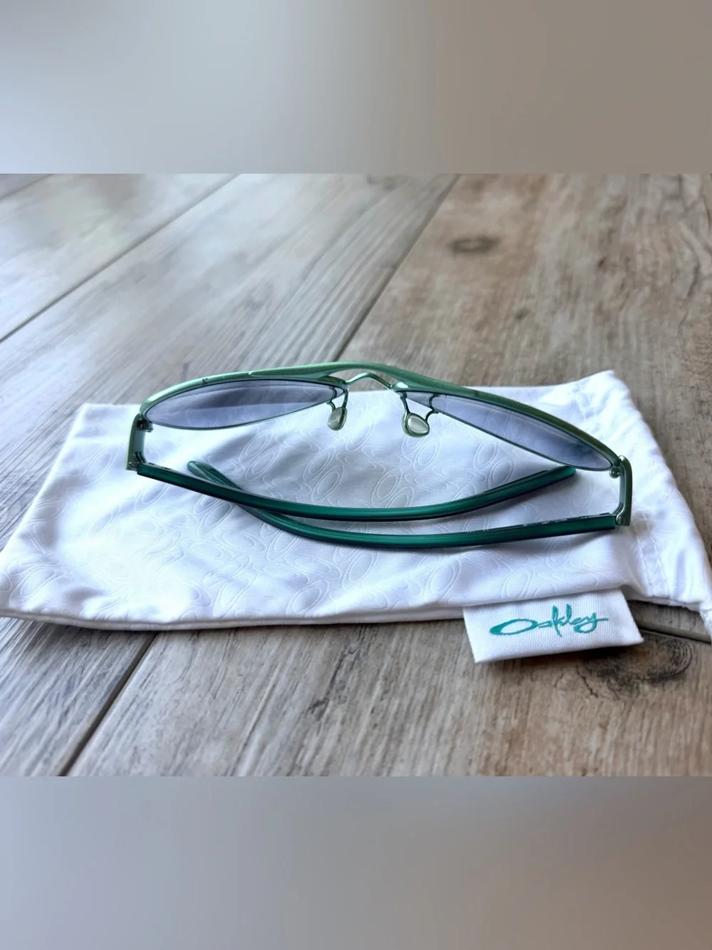 Oakley Feedback OO4079 Women's Aviator Sunglasses Mint Green Teal Honeydew